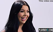 Aussie Teen Holly Day Fingers Pussy to Orgasm Post-Interview!