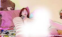 watch this cute goth redhead brazilian pawg ride sex machine first time huge orgasm