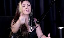 Ever wondered how naughty Just Joana gets in her see-through red interview on Porn Cast Brazil part 2?