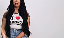 Aussie Teen Holly Day Fingers Pussy to Orgasm Post-Interview!