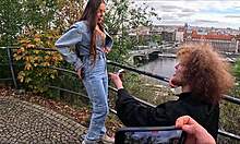 she said yes to marriage proposal then cheated on street pickup with old guy watching her tight shaved pussy get fucked pov 💍🍆😏