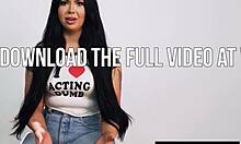 Aussie Teen Holly Day Fingers Pussy to Orgasm Post-Interview!