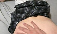 Pregnant Student Begs Stepdad Punish My Tight Pussy with Creampie in Garage