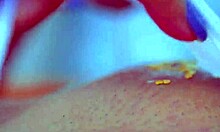 i cant stop my wet shaved asian teen pussy from overflowing creamy juices with this dildo climax desi style