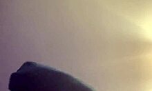 oh damn this canadian exhibitionist jerks her monster cock publicly first time ever!