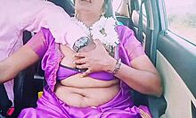 hey driver, your indian housewife in saree wants that dirty car ride now