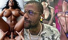 damn this slutty big tit ebony milf deepthroats sloppy then cowgirl fucks her bald tight pussy missionary style