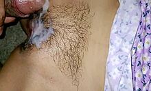 Neighbor gave two hot pops cum pussy mouth overload