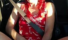 Huge Pussy Orgasm Hits Hard For Redhead In Uber