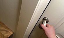 Boyfriend waits while stepbrother stretches tight pussy in secret cheating session