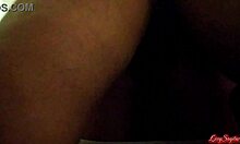 Thick leche blasts all over mexican wife's bent over wet pussy cheeks