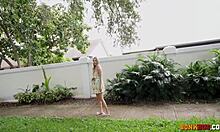 This teen hops in the car trading panties for a hard dick ride just like that