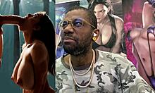 damn this slutty big tit ebony milf deepthroats sloppy then cowgirl fucks her bald tight pussy missionary style