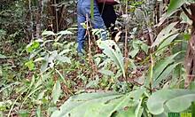 slept with that fat hairy bbw i met in the bush bent over doggystyle monster cock