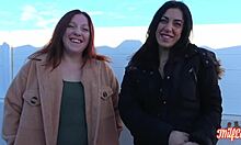 sabrine and lily these two hot french babes eat pussy and cock in steamy ffm webcam