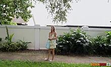 This teen hops in the car trading panties for a hard dick ride just like that