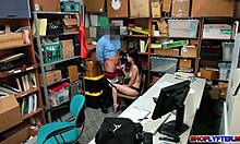 alex harper's perfect tits bounce while fucked in office shoplyfter