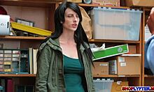 alex harper's perfect tits bounce while fucked in office shoplyfter