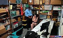 alex harper's perfect tits bounce while fucked in office shoplyfter