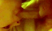 Miss Kelsee sucks fire head on cock then bends over bathtub for wet pussy cum fill