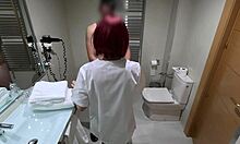 i surprise room service girl in hotel toilet she gives amazing blowjob