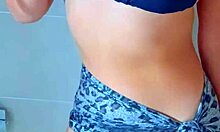 Tanned Latinas Shower After Beach