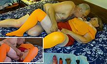 Granny Carmen's Velma Dinkley Cosplay Cock Sucking Leads To Creampie!