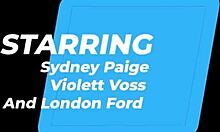 violet voss & sydney paige go wild in ffm threesome doggystyle & cowgirl 😍🍆💦🔥