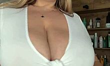 hey milf, those natural tits look perfect while you're caressing