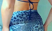 Tanned Latinas Shower After Beach