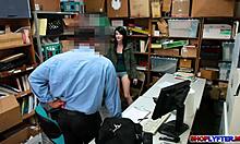 alex harper's perfect tits bounce while fucked in office shoplyfter