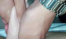 latina girlfriend in otaku cosplay masturbates wet pussy for horny friend intensely watching