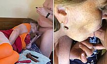 Granny Carmen's Velma Dinkley Cosplay Cock Sucking Leads To Creampie!