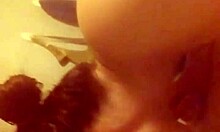 Miss Kelsee sucks fire head on cock then bends over bathtub for wet pussy cum fill