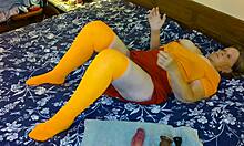 Granny Carmen's Velma Dinkley Cosplay Cock Sucking Leads To Creampie!