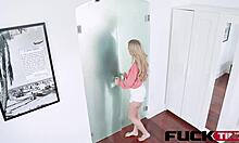 Kali Roses Cheats with Petite Body Bent Over for Wild Ride!