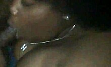 BBW Slurps Sloppy Backseat Blowjob Like a Champ!