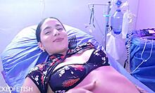 brunette teen helen star in underwear roleplays horny patient needing doctor's orgasm fix