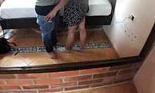 College coed sucks cock deep throats tongue swirling until hot cum floods her cute mouth