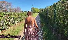 my exhibitionist wife flash pussy naked spain streets caught peepin