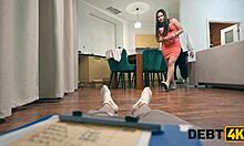 i didnt pay rent smoked in room now fucking tight shaved anal pussy all holes to settle debt