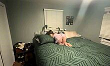 Stuck stepmom pussy filled with hot creampie load!