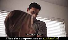 Blonde stepdaughter sucks cock takes hard pounding spanish subs