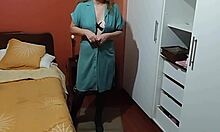 Beautiful sister-in-law flaunts body as I stroke watching her tease