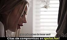 Blonde stepdaughter sucks cock takes hard pounding spanish subs