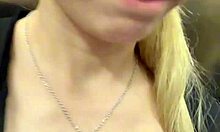 Asian Girl Fingers Herself In Elevator Till Someone Walks In