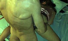 blonde french slut in red satin lingerie and thong gets doggystyle fucked rimmed and blown pov