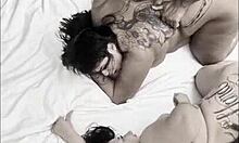 two fat bbw latinas scream taking rough interracial anal and pussy in wild suruba