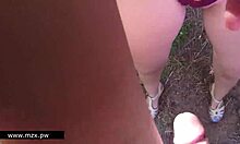 Blonde Girlfriend Public Fuck Cum Explosion