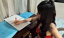 wow beautiful colombian laura rewards partner with hot cowgirl rides and sits!